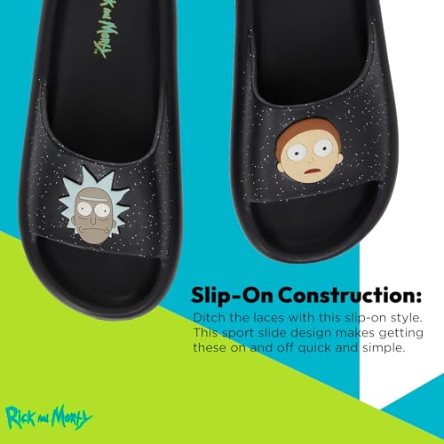 RICK AND MORTY Mens Comfort Slides - Officially licensed Cushion Slides - Rick Sanchez and Morty Smith4