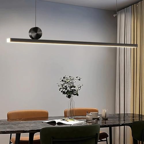 Suspension LED bureau hauteur réglable avec éclairage noir 100cm - 3