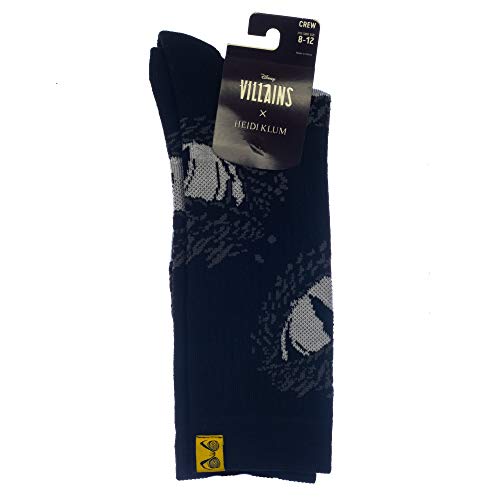 Maleficent Eyes Socks, Black, OSFM2