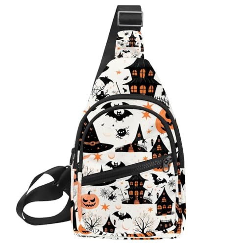 Sac à bandoulière Happy Halloween sac à dos banane multicolore pour femme homme