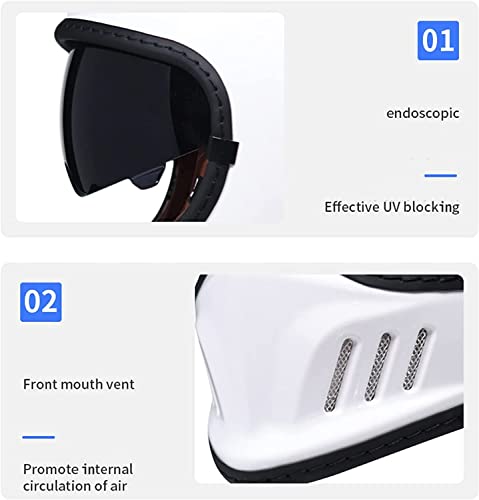 Casque moto intégral de style classique avec double visière de protection ECE