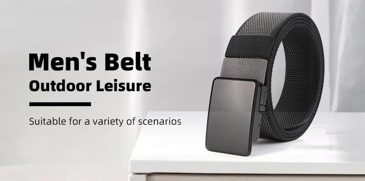 Reversible 2 Color Double Sided Canvas Rotating Buckle Belt 125cm (36"-42")2