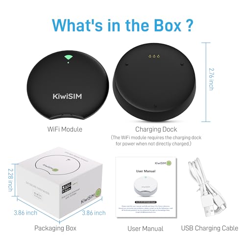 Image of UFO Mobile WiFi Hotspot 5GB Data 30Days,Portable Wi-Fi & 4G Hotspot | Pocket MiFi Device for Travel, Up to 10Devices,Support AT&T, T-Mobile, Verizon, US Coverage, No SIM Card, No Contract, Black