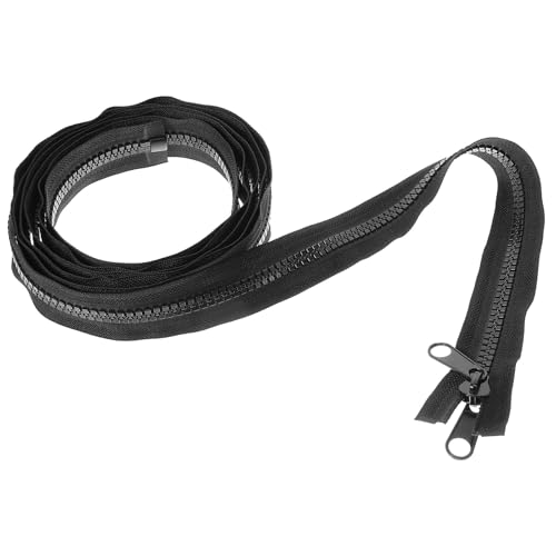 Homoyoyo Cremallera Resistente de Resina Doble Cara 300 CM para Bricolaje Costura y Manualidades Cremallera Invisible para Sacos de Dormir Tiendas y Bolsas