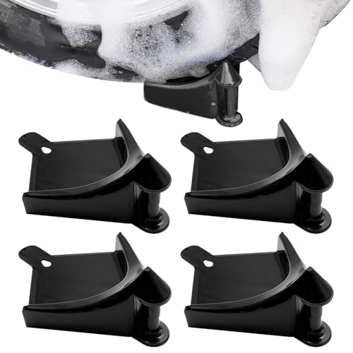 Doqeou slangkoppling bil | hjulrullverktyg med roterande lås – bilslangrullning, för garage, fordonsskötsel, biltvätt, camping, verkstad och utomhus