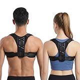 VELANT Corrector de Espalda y Postura para Hombre y Mujer – Soporte Ajustable para Espalda, Mejora la Postura y se Oculta Bajo la Ropa