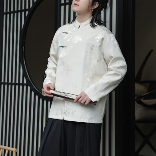 Seidarise Men Hanfu Chinese Traditional Clothes Kung Fu Shirt Long Sleeved Coat4