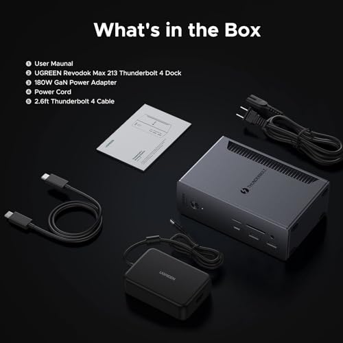 UGREEN 13-in-1 Thunderbolt 4 Docking Station, Dual 4K@60Hz, 2.5G Ethernet - image 9