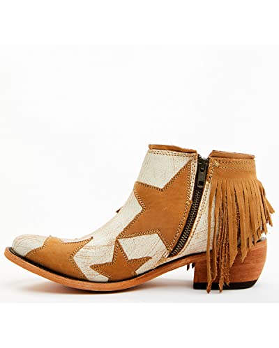 Women's Sybil Star Fringe Booties Round Toe - Bblb-7112019 A3