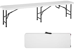 PayLessHere Plastic Folding Bench for Hassle-Free Outdoor Use