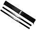 F.A.L. product Martial Arts Equipment Foam Padded Sticks with Carry Bag Case Set 2 Pieces (Black)