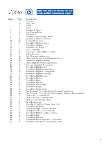 World Music Drumming - Teacher Edition | 20th Anniversary Book and DVD-ROM | Cross-Cultural Percussion Curriculum | Hal Leonard Music Education Resource - Image 6