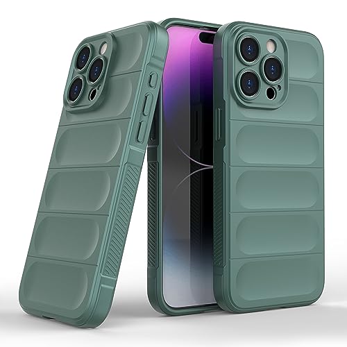 Image of amazon basics Back Case Cover for iPhone 15 Pro Max (Silicone Dark Green)