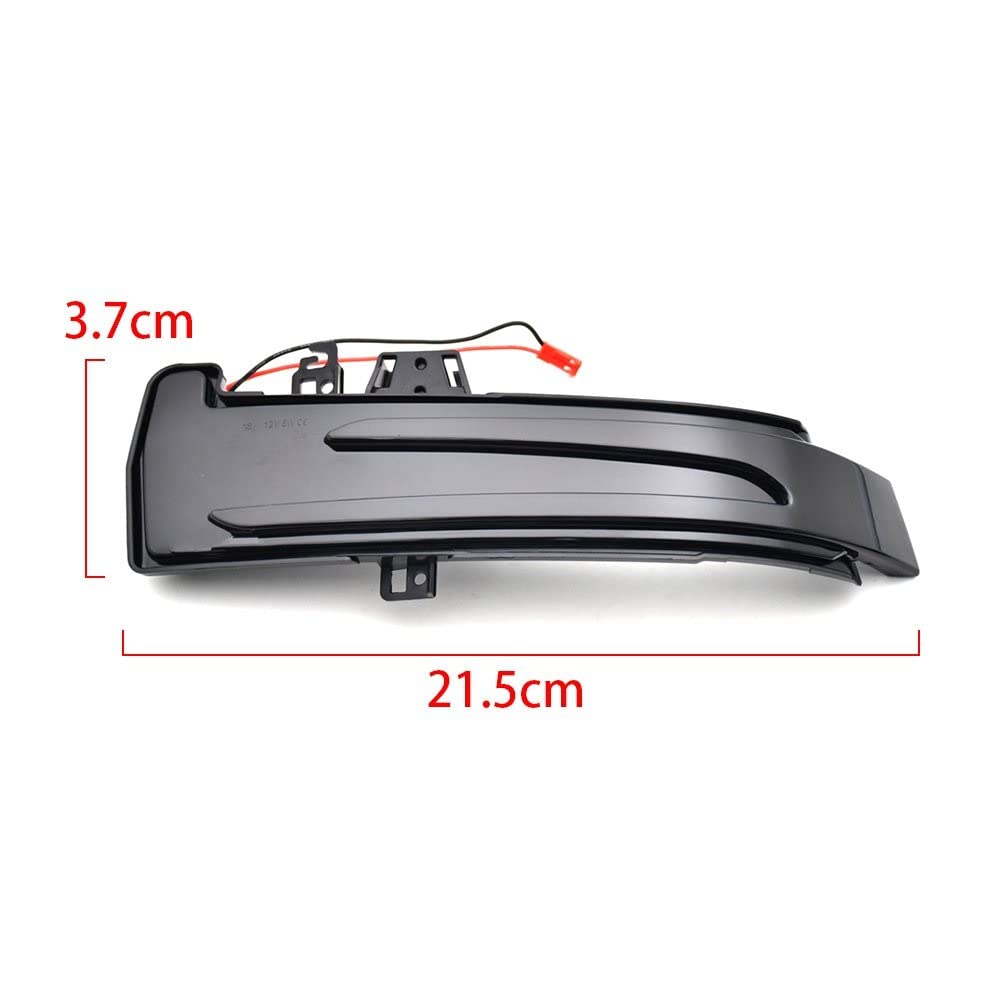 Intermitentes Dinámicas para Benz W204 para CLA ABCES para GLA para GLK para CLS Clase W176 W212 Luz Indicadora De Espejo Lateral 2 Uds LED Señal De Giro Dinámica La Señal Giro