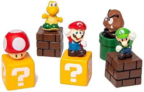 10 Pcs Mario Cake Topper Mario Action Figures,Mini Super Mario Brothers Figures Bundle,Birthday Cake Topper for Kids Mario Toys