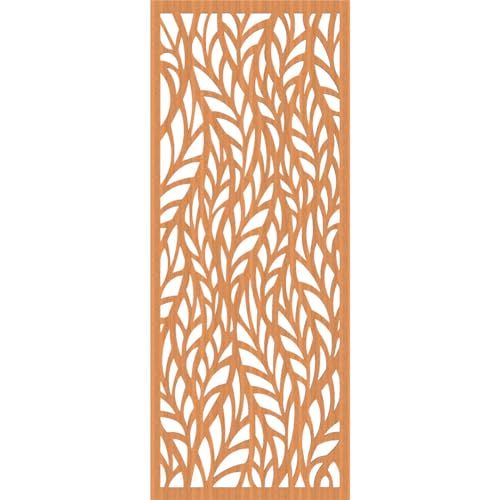 Image of Ortonville Decorative Pierced Fretwork Wood Wall Panels, 29 3 /8 inchW x 74 3 /8 inchH x 3 /8 inchT, Cherry