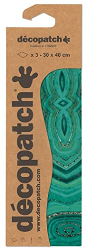 Clairefontaine ES Décopatch C863C – Bolsa de 3 hojas idénticas de papel impreso – Customiser – Moderniser – DIY y manualidades – 30 x 40 cm