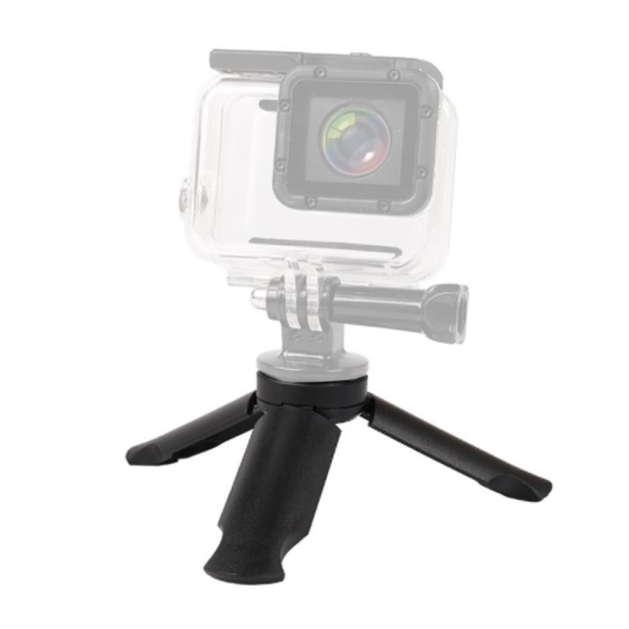 Uonlytech 4 Pezzi Treppiede da Tavolo Pieghevole in Abs, Supporto Smartphone e Fotocamera Attacco 1/4, per Riprese e Streaming