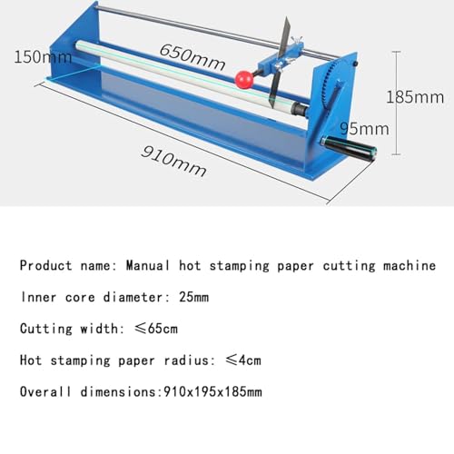 Coupe-papier manuel pour découpe de précision à la main, largeur maximale 65 cm, idéal pour l'impression et l'emballage