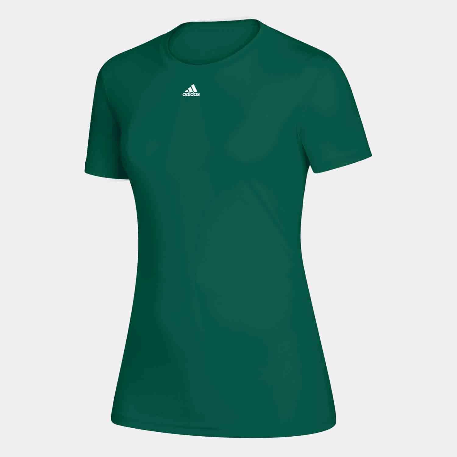 adidas Camiseta Creator Climalite de manga corta con cuello redondo para mujer 12H5