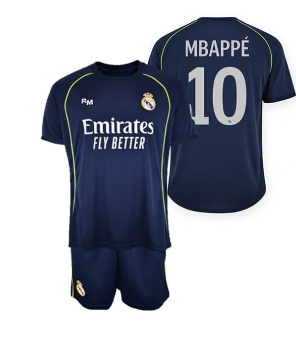 Real Madrid Conjunto Infantil 2a equipación 25-26 - Réplica Oficial Mbappe