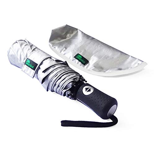 umenice UPF 50+ UV Protection Travel Umbrella Ultra Light Weight White