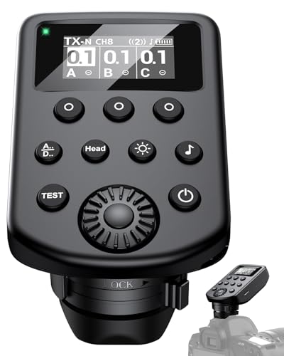 Disparador de flash inalámbrico de 6 grupos para sincronizar flashes B1X y D2