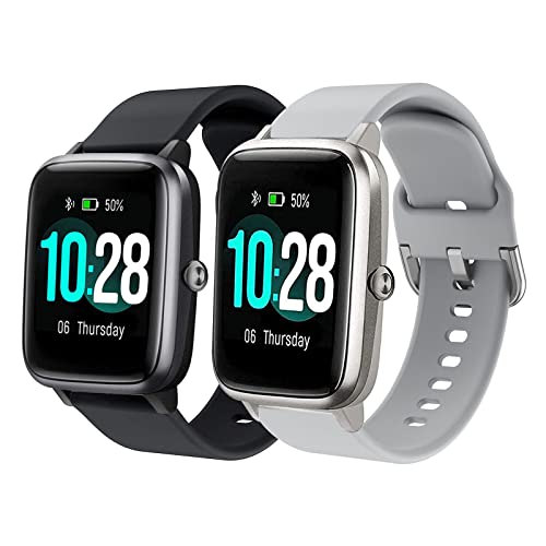 SUGARJAR Strap For ID205L,19mm Silicone Band for Veryfitpro,LETSCOM,Yamay fitness,Letsfit,LIFEBEE,GRV,Willful,Popglory,Blackview,TEMINICE,ID205S ID205G ID215G ID216 SW020 SW023 WF021 WF025 Uwatch3
