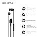 Sony IER-EX15C USB-C kabelgebundene In-Ear Kopfhörer mit Mikro – kompatibel mit Android, iOS, Tablet, Laptop & PC – verwicklungsfreies Kabel, kraftvolle Bässe – perfekt für Reisen & Alltag – Schwarz