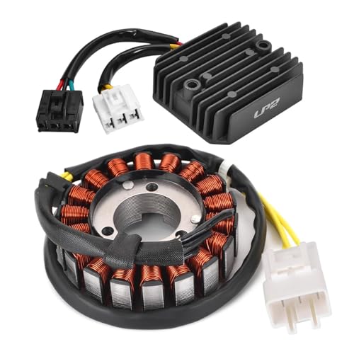 Magneto Estator Motocicleta Bobina De Estator Y Rectificador Regulador De Voltaje para Motocicleta SH PS 125 150 (SH125, SH150, 2005-2012, PS125, PS150, 2006-2010)