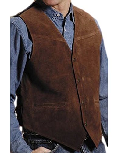 Roper Men's Suede Buckle Tie Vest