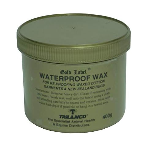 Waterproof Wax, Gold Label. Re-proofing For All Waxed Cotton Garments, 400 GM Cover