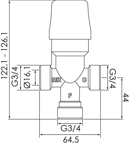 Limiteur de température réglable chauffe-eau stop brûlures plomberie - 6