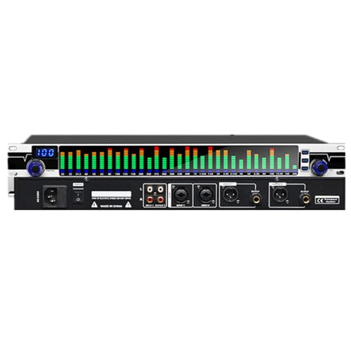 Ecualizador de 31 bandas: procesador de sonido HD con 10 modos preestablecidos, sintonización de frecuencia independiente, claridad DSP para estudios de grabación