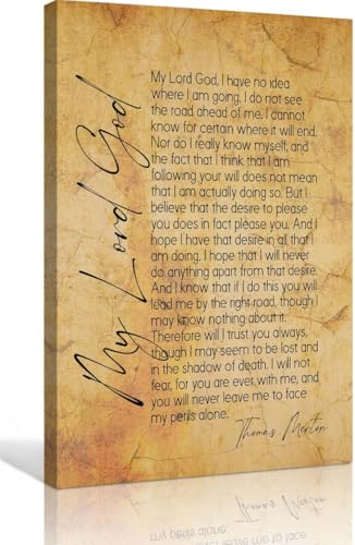 Zhefoart Thomas Merton Prayer Wall Art 08x12