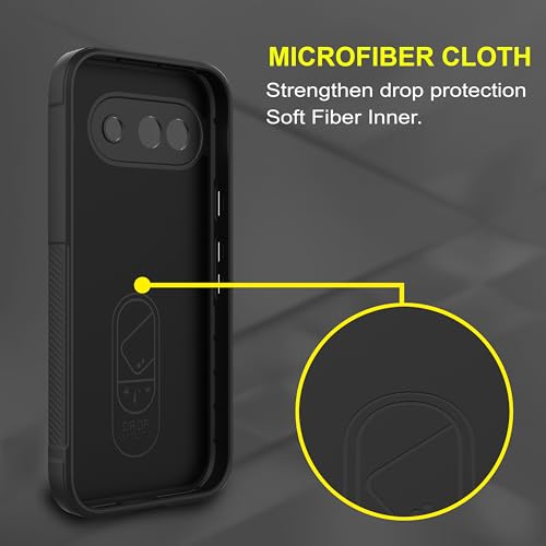 Image of amazon basics Back Case Cover for Google Pixel 9A | Compatible for Google Pixel 9A Back Cover | Liquid Silicon Magic Case with Camera Protection | Black