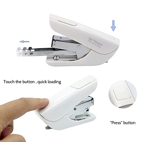 Stapler Effortless For Desktop ,Portable Small Stapler Size,20 Sheet Capacity Includes 1000 Staples Light Weight Desktop Stapler For Office, School And Home, Built-In Staple Remover #TOP2
