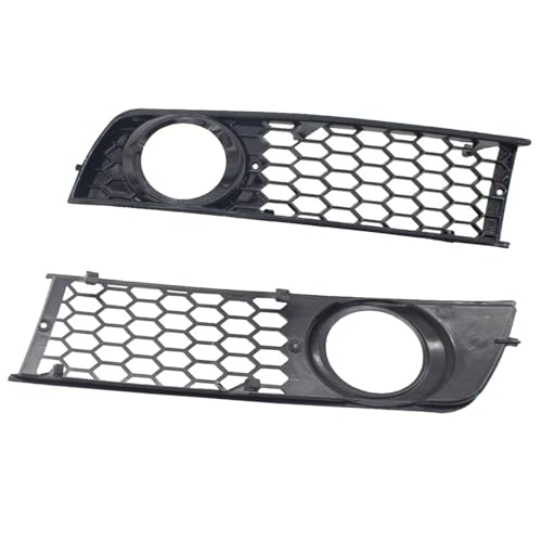 Grilles phares antibrouillard pour pare-chocs avant A4 B6 2 pièces maille nid d'abeille