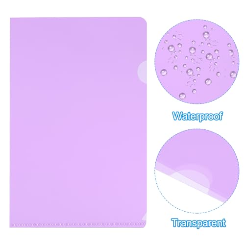 Pochette plastique A5 transparente type L PATIKIL contre les feuilles cornées et documents perdus - 3