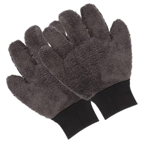 IMIKEYA Guantes de Lavado de Coche de Microfibra Gruesos y Absorbentes Antiarañazos y Duraderos para Limpieza Interior y Exterior para Tapicería y Carrocería