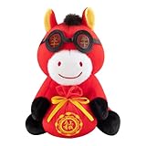 Décoratif inspirant : avec un design en peluche de cheval énergique aux couleurs rouge et noir éternelles, cet article reflète un symbolisme de bon augure, parfait pour rehausser l'esthétique de la pièce ou créer des récits de jeu attrayants. C'est une pièce charmante qui inspire la joie et la créativité, adaptée pour décorer n'importe quelle pièce ou pour jouer à des jeux de rôle, enrichissant l'atmosphère avec sa présence vibrante et meaningful, idéale pour les loisirs et la décoration à thème.