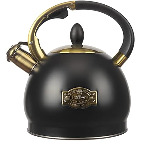 3Quart Whistling Tea Kettle Classic Teapot Stainless Steel Teakettle with Cool Grip for Stovetop Cover