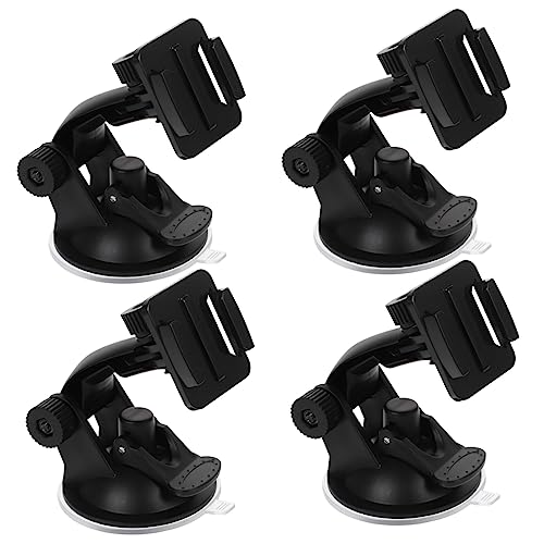 POPETPOP 4pcs Dash Cam Suction Mount Bracket for Car Windshield and Dashboard Action Camera Holder Compatible with Gopro - Detailed View