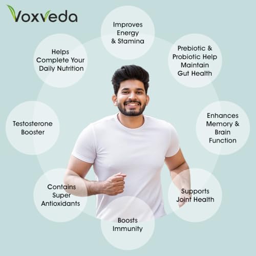 Image of Voxveda's Multivitamin for Men with Probiotics - 72 Ingredients | Multivitamin Tablet with Ginseng, Vitamin, Minirals, Aswagandha, Biotin (120 Veg Tablets)