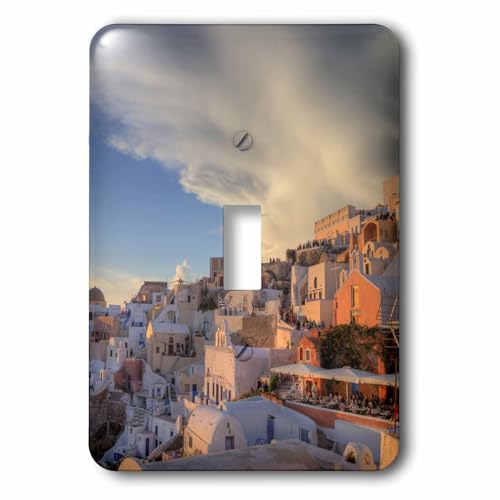 Interrupteur simple Darrell Gulin Grèce Santorin Oia interrupteur à bascule unique décoratif - 2