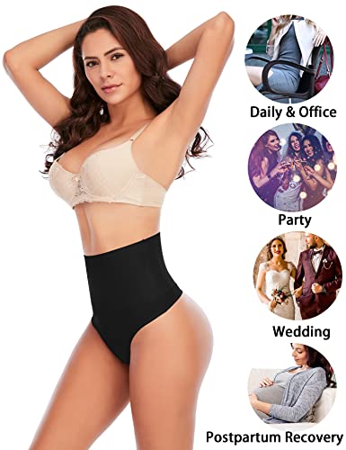 Image of Womens Thong Shapewear Mid to High Waisted Shaper Thong WN0017