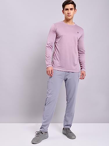 Image of TECHNOSPORT Men's Slim Fit Full Sleeve Round Neck T-Shirt, Double Cool Quick Dry Moisture Wicking Stretchable Sports Gym and Casual Wear