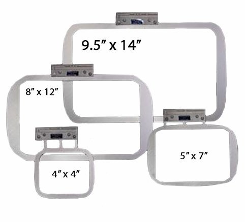 ONSEEN Durkee Single Needle EZ Frame Combo 1 for Brother and Baby Lock Single Needle Embroidery Machines