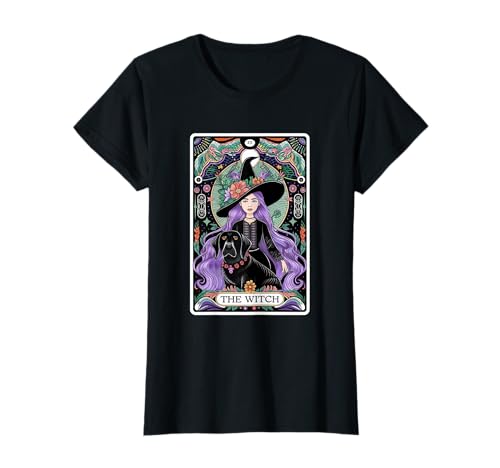 The Witch Tarot Card Graphic Vintage Goth Witchy Halloween T-Shirt
