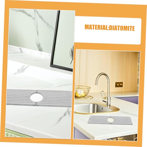 Tapis de séchage diatomite évier pour stopper les flaques